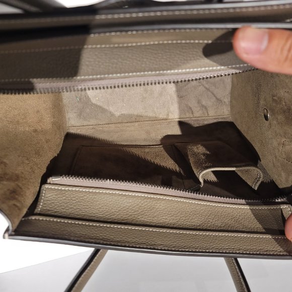 Celine Micro Luggage Drummed Calfskin Souris - Picture 3 of 4